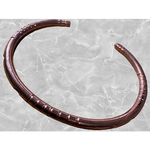 Flat Ends Copper Bracelet - very thick